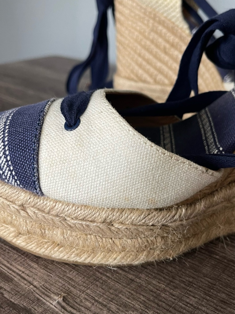 Coach Fern Ankle-tie Espadrille Wedge Sandals - Picture 6 of 16